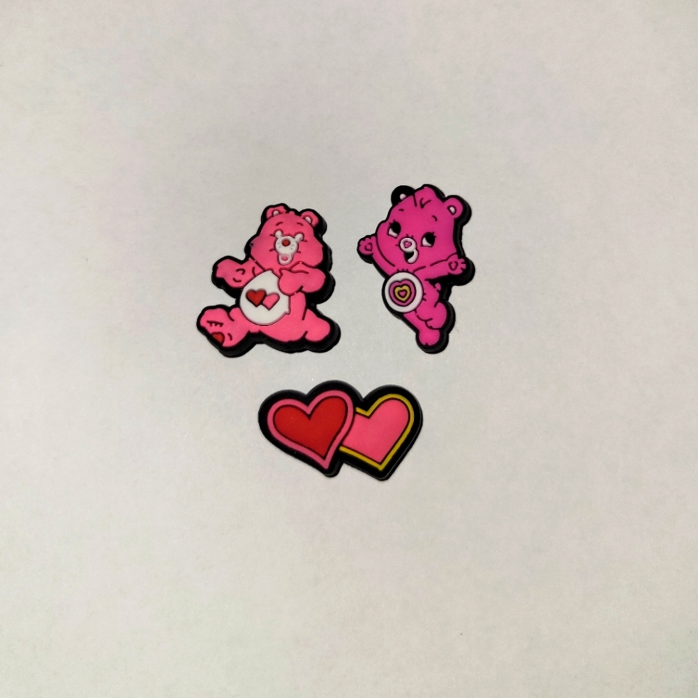 3 Assorted Care Bears Jibbitz Charms